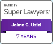 Rated By Super Lawyers | Jaime C. Uziel | 7 years
